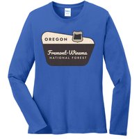 Fremontwinema State Forest Oregon Welcome Sign Vacation Gift Ladies Long Sleeve Shirt