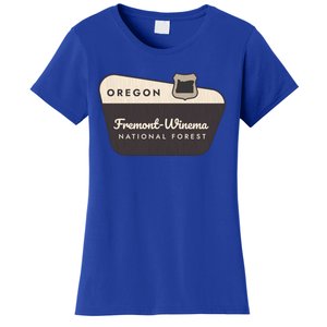 Fremontwinema State Forest Oregon Welcome Sign Vacation Gift Women's T-Shirt