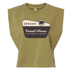 Fremontwinema State Forest Oregon Welcome Sign Vacation Gift Garment-Dyed Women's Muscle Tee