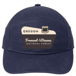 Fremontwinema State Forest Oregon Welcome Sign Vacation Gift 7-Panel Snapback Hat