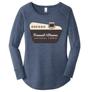 Fremontwinema State Forest Oregon Welcome Sign Vacation Gift Women's Perfect Tri Tunic Long Sleeve Shirt