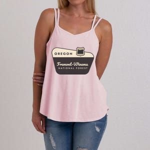 Fremontwinema State Forest Oregon Welcome Sign Vacation Gift Women's Strappy Tank