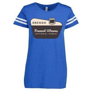 Fremontwinema State Forest Oregon Welcome Sign Vacation Gift Enza Ladies Jersey Football T-Shirt