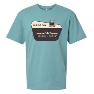 Fremontwinema State Forest Oregon Welcome Sign Vacation Gift Sueded Cloud Jersey T-Shirt