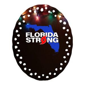 Florida Strong Ceramic Oval Ornament