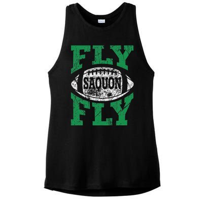 Fly Saquon Fly E.A.G.L.E.S Barkley The Reverse Hurdle 2024 Ladies PosiCharge Tri-Blend Wicking Tank