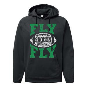 Fly Saquon Fly E.A.G.L.E.S Barkley The Reverse Hurdle 2024 Performance Fleece Hoodie