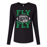 Fly Saquon Fly E.A.G.L.E.S Barkley The Reverse Hurdle 2024 Womens Cotton Relaxed Long Sleeve T-Shirt