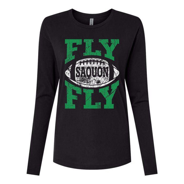 Fly Saquon Fly E.A.G.L.E.S Barkley The Reverse Hurdle 2024 Womens Cotton Relaxed Long Sleeve T-Shirt