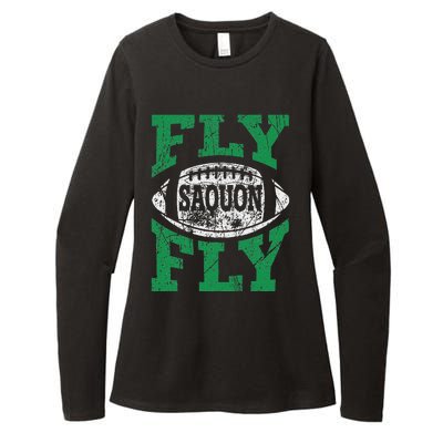 Fly Saquon Fly E.A.G.L.E.S Barkley The Reverse Hurdle 2024 Womens CVC Long Sleeve Shirt