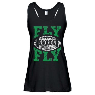 Fly Saquon Fly E.A.G.L.E.S Barkley The Reverse Hurdle 2024 Ladies Essential Flowy Tank