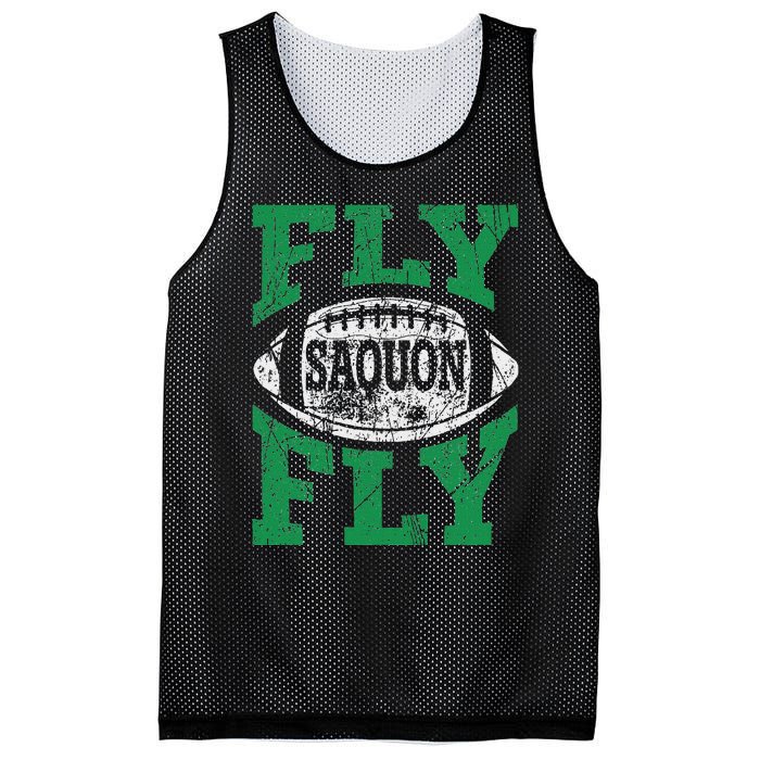 Fly Saquon Fly E.A.G.L.E.S Barkley The Reverse Hurdle 2024 Mesh Reversible Basketball Jersey Tank