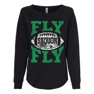 Fly Saquon Fly E.A.G.L.E.S Barkley The Reverse Hurdle 2024 Womens California Wash Sweatshirt