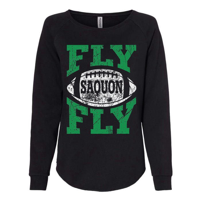 Fly Saquon Fly E.A.G.L.E.S Barkley The Reverse Hurdle 2024 Womens California Wash Sweatshirt