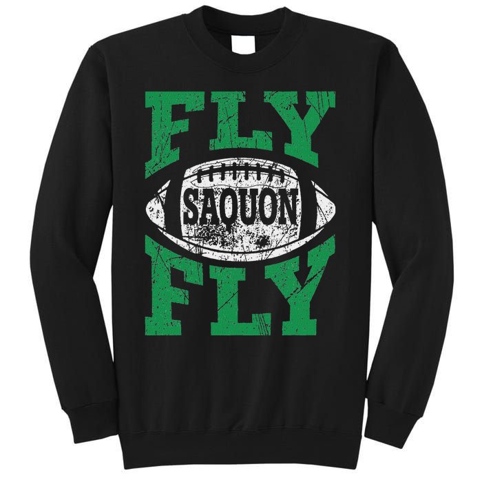 Fly Saquon Fly E.A.G.L.E.S Barkley The Reverse Hurdle 2024 Tall Sweatshirt