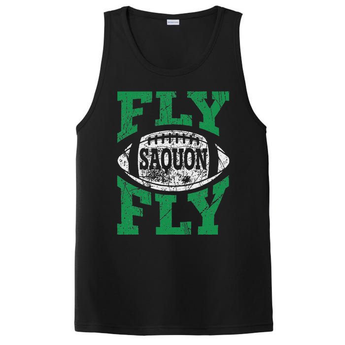 Fly Saquon Fly E.A.G.L.E.S Barkley The Reverse Hurdle 2024 PosiCharge Competitor Tank