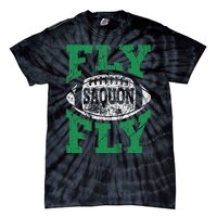 Fly Saquon Fly E.A.G.L.E.S Barkley The Reverse Hurdle 2024 Tie-Dye T-Shirt