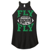 Fly Saquon Fly E.A.G.L.E.S Barkley The Reverse Hurdle 2024 Women's Perfect Tri Rocker Tank