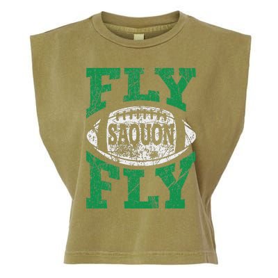 Fly Saquon Fly E.A.G.L.E.S Barkley The Reverse Hurdle 2024 Garment-Dyed Women's Muscle Tee