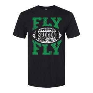 Fly Saquon Fly E.A.G.L.E.S Barkley The Reverse Hurdle 2024 Softstyle CVC T-Shirt