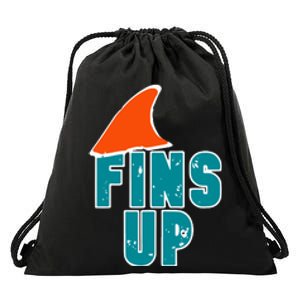 Funny Sport Fins Up Gift For Miami Fan Drawstring Bag