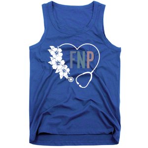 Flower Stethoscope Family Nurse Practitioner Fnp Preceptor Gift Tank Top