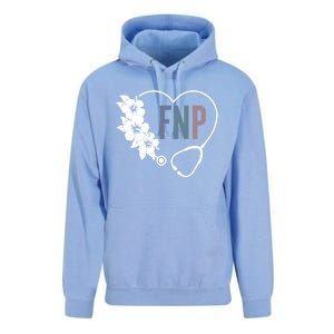 Flower Stethoscope Family Nurse Practitioner Fnp Preceptor Gift Unisex Surf Hoodie