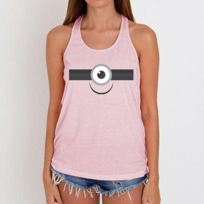 Funny Smile Face Cute Design Women's Knotted Racerback Tank