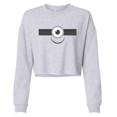 Funny Smile Face Cute Design Cropped Pullover Crew