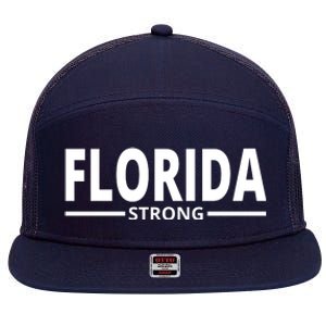 Florida Strong 7 Panel Mesh Trucker Snapback Hat