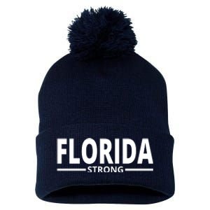 Florida Strong Pom Pom 12in Knit Beanie