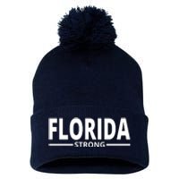 Florida Strong Pom Pom 12in Knit Beanie