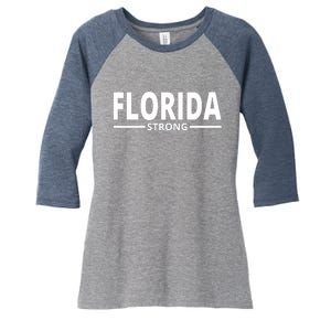 Florida Strong Women's Tri-Blend 3/4-Sleeve Raglan Shirt