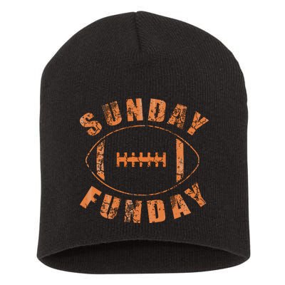 Football Sunday Funday Short Acrylic Beanie