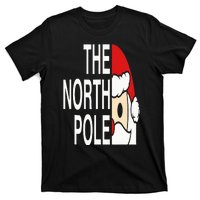 Funny Santa Face Christmas Parody The North Pole T-Shirt