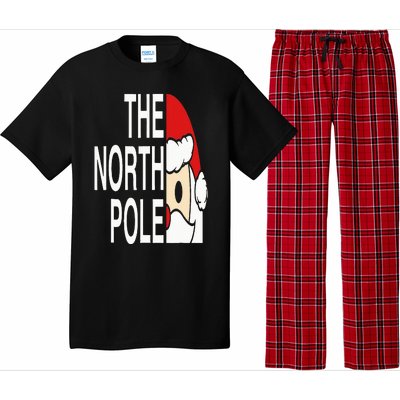 Funny Santa Face Christmas Parody The North Pole Pajama Set