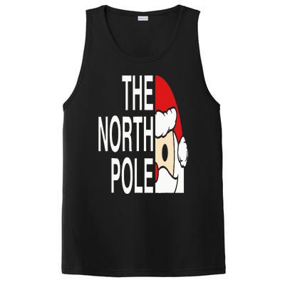 Funny Santa Face Christmas Parody The North Pole PosiCharge Competitor Tank