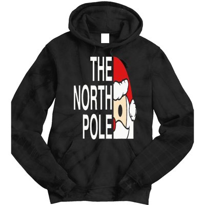 Funny Santa Face Christmas Parody The North Pole Tie Dye Hoodie