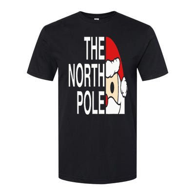 Funny Santa Face Christmas Parody The North Pole Softstyle CVC T-Shirt