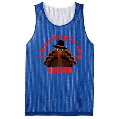 Friendsgiving Squad Funny Happy Thanksgiving Turkey Funny Gift Mesh Reversible Basketball Jersey Tank