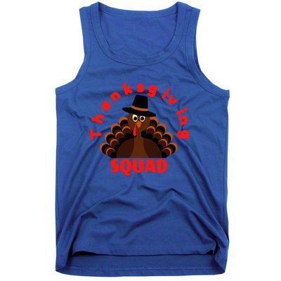 Friendsgiving Squad Funny Happy Thanksgiving Turkey Funny Gift Tank Top