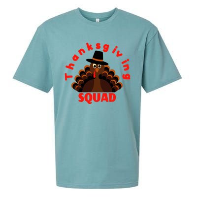 Friendsgiving Squad Funny Happy Thanksgiving Turkey Funny Gift Sueded Cloud Jersey T-Shirt