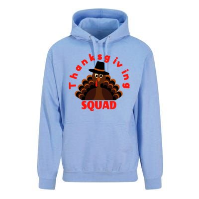 Friendsgiving Squad Funny Happy Thanksgiving Turkey Funny Gift Unisex Surf Hoodie