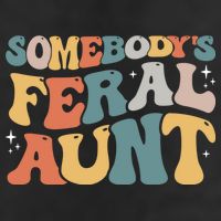 Funny Somebody's Feral Aunt Groovy For Mom Mother's Day Hat