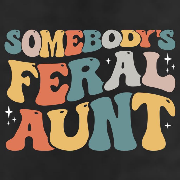 Funny Somebody's Feral Aunt Groovy For Mom Mother's Day Hat