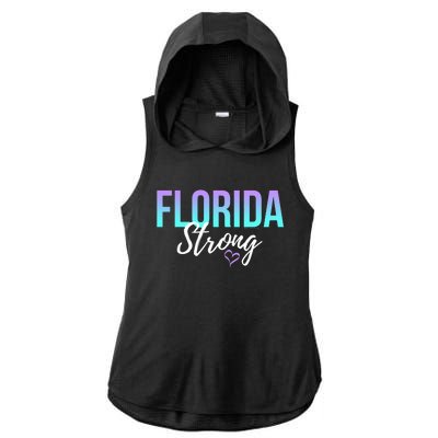 Florida Strong Ladies PosiCharge Tri-Blend Wicking Draft Hoodie Tank