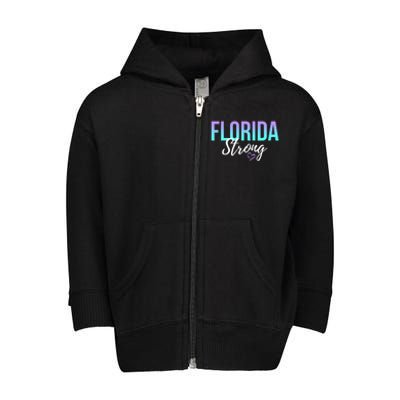 Florida Strong Toddler Zip Fleece Hoodie