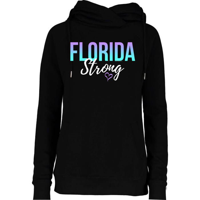 Florida Strong Womens Funnel Neck Pullover Hood