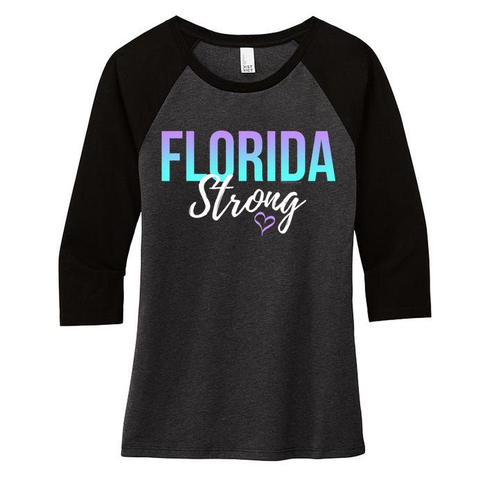 Florida Strong Women's Tri-Blend 3/4-Sleeve Raglan Shirt