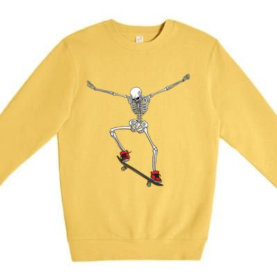 Funny Skateboarding For Women Skateboard Skateboarder Premium Crewneck Sweatshirt